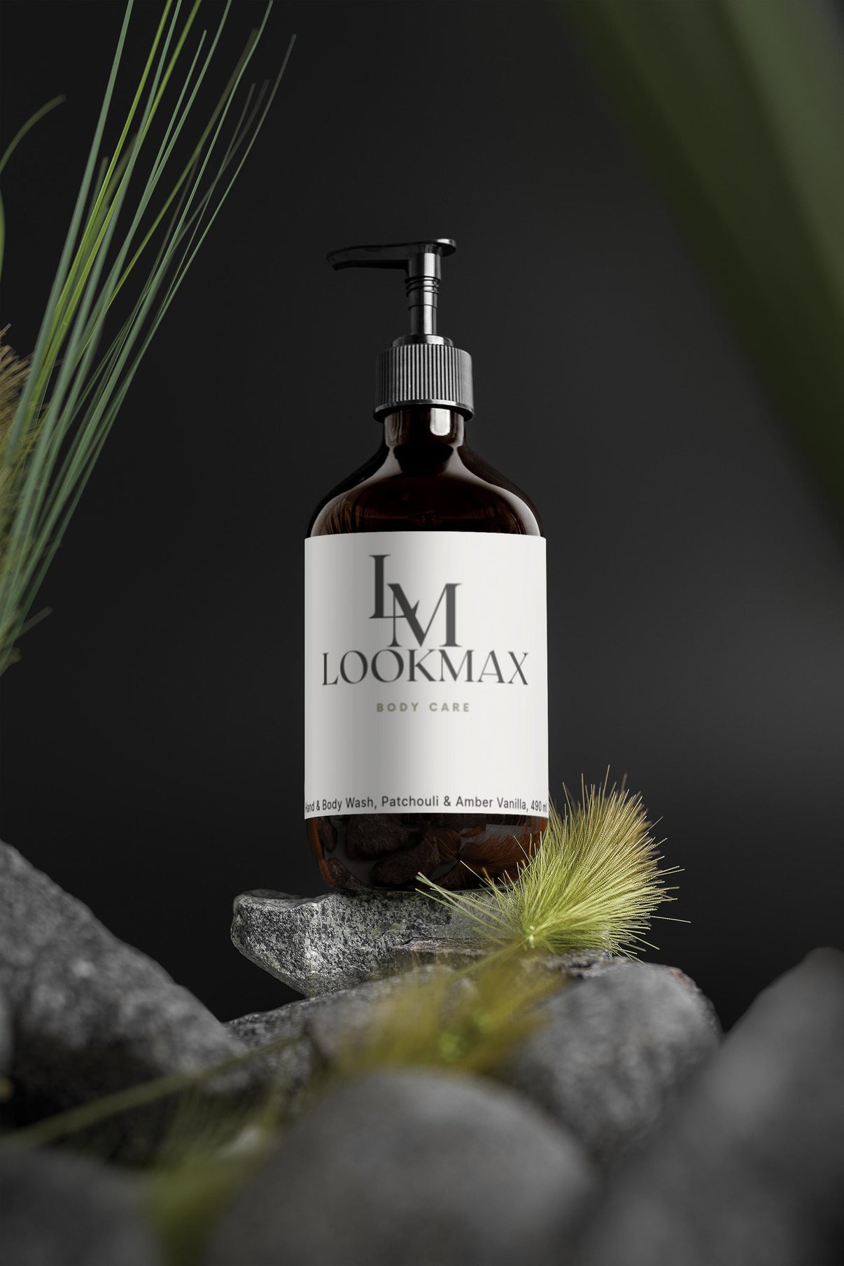 Hand & Body Wash, Patchouli & Amber Vanilla, 490 ml - LOOKMAX 